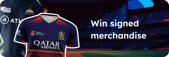 Win signed merchandise